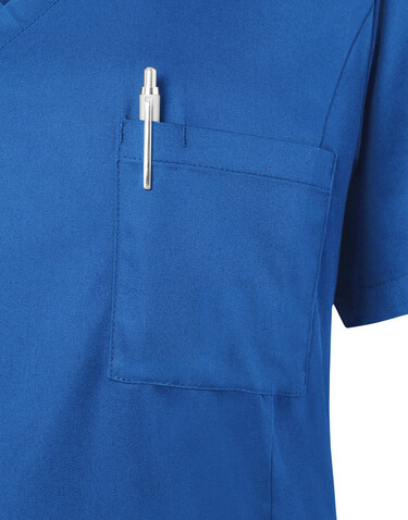 Karlowsky Ladies` Slip-on Tunic Essential Short Sl., Royal Blue, S bedrucken, Art.-Nr. 029673083