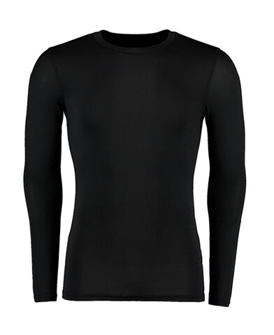 Kustom Kit Warmtex® Base Layer LS, Black, XL bedrucken, Art.-Nr. 030111016