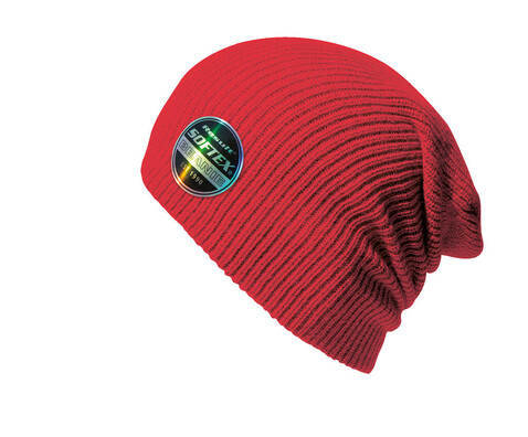 Result Caps Softex Beanie, Red, One Size bedrucken, Art.-Nr. 031344000