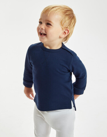 BabyBugz Baby Sweatshirt, Bubble Gum Pink, 6-12 bedrucken, Art.-Nr. 031474223