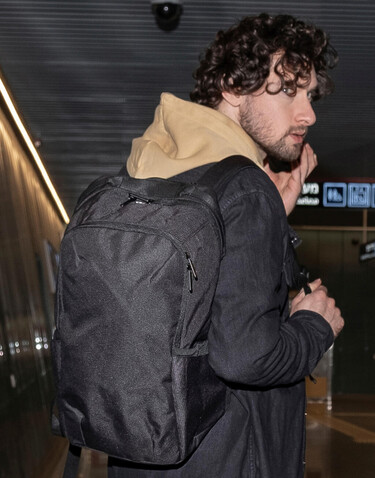 Shugon Kyiv Fine Backpack, Black/Dark Grey, One Size bedrucken, Art.-Nr. 034381530