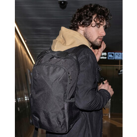 Shugon Kyiv Fine Backpack, Black/Dark Grey, One Size bedrucken, Art.-Nr. 034381530