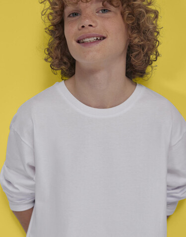 B & C #E150 LSL T-Shirt /kids, White, 5/6 (110/116) bedrucken, Art.-Nr. 037420004 B & C #E150 LSL T-Shirt /kids, White, 5/6 (110/116) bedrucken, Art.-Nr. 037420004
