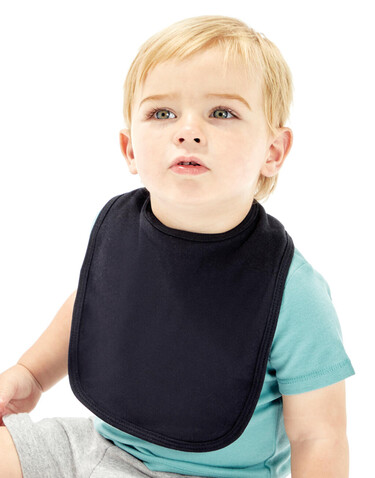 BabyBugz Baby Bib, Heather Grey Melange, One Size bedrucken, Art.-Nr. 042471260