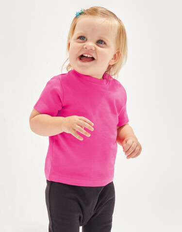 BabyBugz Baby T-Shirt, Cobalt Blue Organic, 18-24 bedrucken, Art.-Nr. 047473195