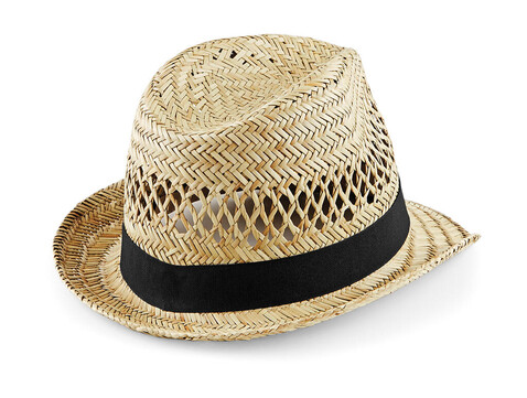 Beechfield Straw Summer Trilby, Natural, S/M bedrucken, Art.-Nr. 049690081 Beechfield Straw Summer Trilby, Natural, S/M bedrucken, Art.-Nr. 049690081