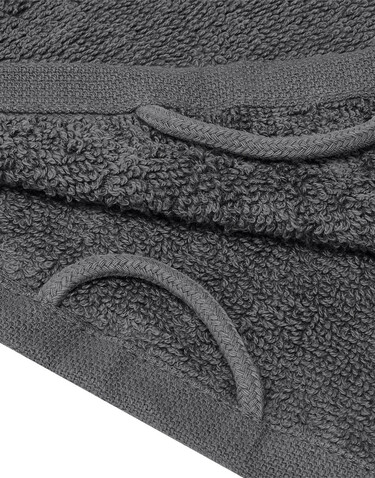 SG ACCESSORIES - TOWELS Ebro Beach Towel 100x180cm, Deep Black, One Size bedrucken, Art.-Nr. 054641020
