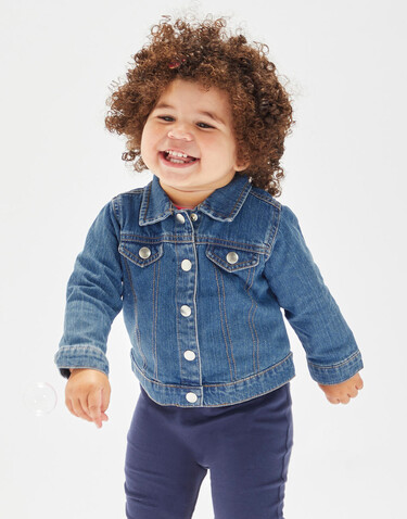 BabyBugz Baby Rocks Denim Jacket, Denim Blue, 18-24 bedrucken, Art.-Nr. 065473085 BabyBugz Baby Rocks Denim Jacket, Denim Blue, 18-24 bedrucken, Art.-Nr. 065473085
