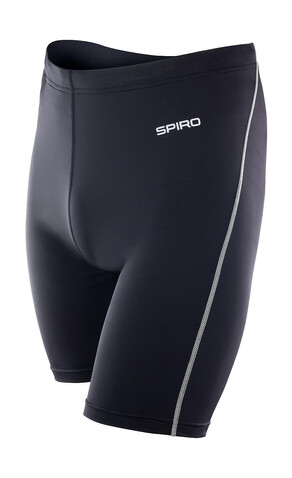 Result Men`s Bodyfit Base Layer Shorts, Black, XS/S bedrucken, Art.-Nr. 066331012