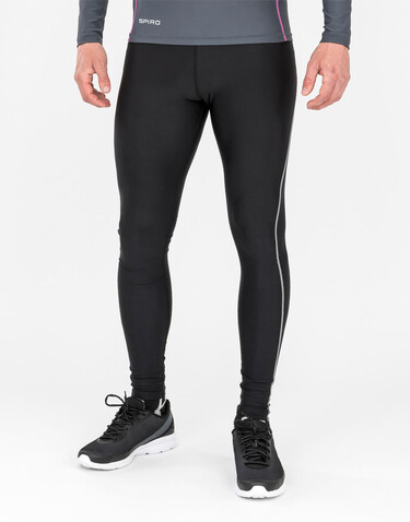 Result Men`s Bodyfit Base Layer Leggings, Black, XS/S bedrucken, Art.-Nr. 068331012
