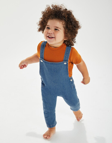 BabyBugz Baby Rocks Denim Dungarees, Denim Blue, 3-6 bedrucken, Art.-Nr. 068473082