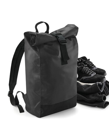 Bag Base Tarp Roll Top Backpack, Black, One Size bedrucken, Art.-Nr. 070291010 Bag Base Tarp Roll Top Backpack, Black, One Size bedrucken, Art.-Nr. 070291010