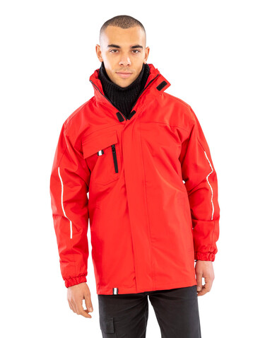 Result Printable 3-in-1 Transit Jacket, Red, M bedrucken, Art.-Nr. 071334004