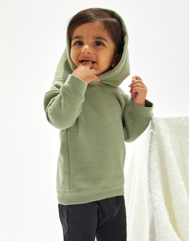 BabyBugz Baby Essential Hoodie, Heather Grey Melange, 18-24 bedrucken, Art.-Nr. 073471265