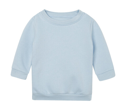 BabyBugz Baby Essential Sweatshirt, Dusty Blue, 6-12 bedrucken, Art.-Nr. 074473113 BabyBugz Baby Essential Sweatshirt, Dusty Blue, 6-12 bedrucken, Art.-Nr. 074473113