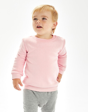 BabyBugz Baby Essential Sweatshirt, Soft Pink, 6-12 bedrucken, Art.-Nr. 074474263