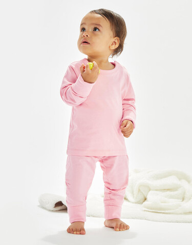 BabyBugz Baby Pyjamas, Dusty Blue, 6-12 bedrucken, Art.-Nr. 077473111