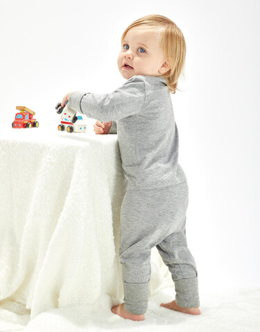 BabyBugz Baby Pyjamas, Dusty Blue, 6-12 bedrucken, Art.-Nr. 077473111