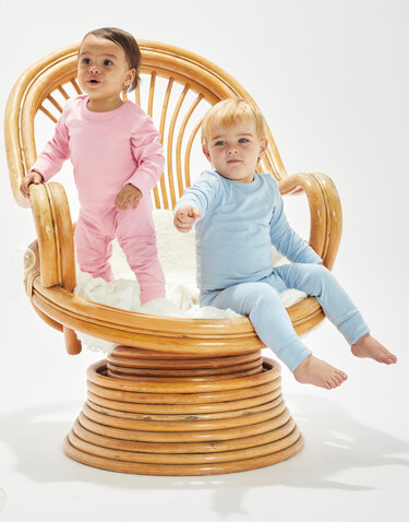 BabyBugz Baby Pyjamas, Dusty Blue, 6-12 bedrucken, Art.-Nr. 077473111