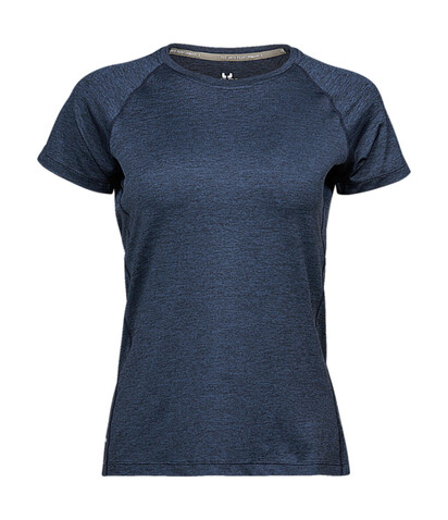 Tee Jays COOLdry Ladies` Tee, Navy Melange, L bedrucken, Art.-Nr. 077542095 Tee Jays COOLdry Ladies` Tee, Navy Melange, L bedrucken, Art.-Nr. 077542095