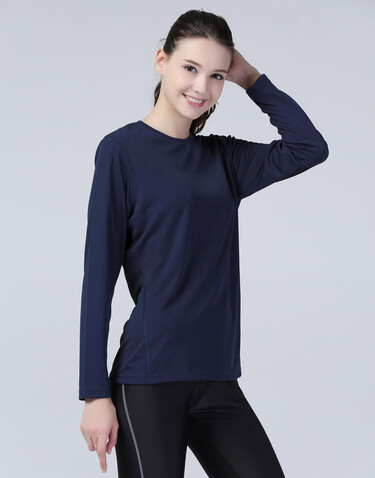 Result Ladies` Performance T-Shirt LS, White, XS (8) bedrucken, Art.-Nr. 079330002