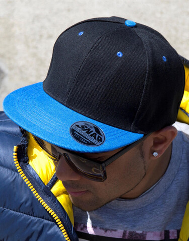 Result Caps Bronx Original Flat Peak Dual Color, Black/Purple, One Size bedrucken, Art.-Nr. 082341680