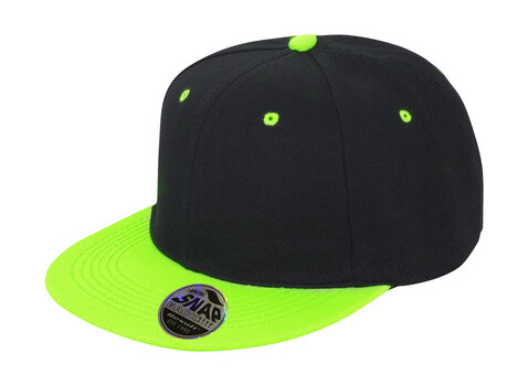 Result Caps Bronx Original Flat Peak Dual Color, Black/Lime, One Size bedrucken, Art.-Nr. 082341710 Result Caps Bronx Original Flat Peak Dual Color, Black/Lime, One Size bedrucken, Art.-Nr. 082341710