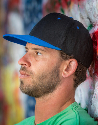 Result Caps Bronx Original Flat Peak Dual Color, Black/Purple, One Size bedrucken, Art.-Nr. 082341680