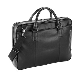 Quadra NuHide™ Slimline Laptop Brief, Black, One Size bedrucken, Art.-Nr. 083301010