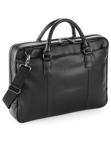 Quadra NuHide™ Slimline Laptop Brief, Black, One Size bedrucken, Art.-Nr. 083301010