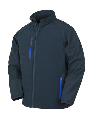 Result Compass Padded Softshell, Navy/Royal, 3XL bedrucken, Art.-Nr. 084332378