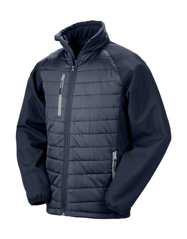 Result Compass Padded Softshell, Navy/Grey, M bedrucken, Art.-Nr. 084332744