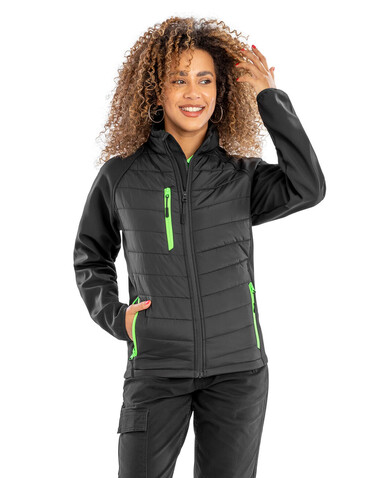 Result Compass Padded Softshell, Navy/Yellow, M bedrucken, Art.-Nr. 084332724