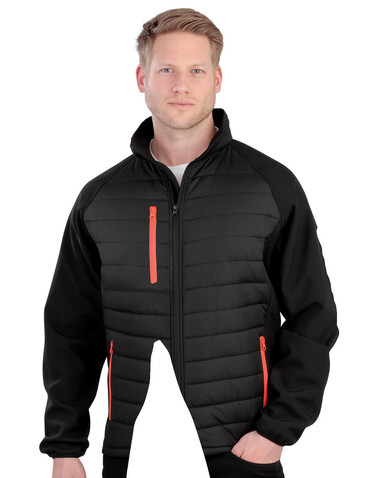 Result Compass Padded Softshell, Navy/Yellow, M bedrucken, Art.-Nr. 084332724