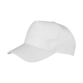 Result Caps Boston 5-Panel Printers Cap, White, One Size bedrucken, Art.-Nr. 084340000