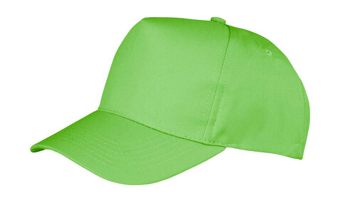 Result Caps Boston 5-Panel Printers Cap, Lime, One Size bedrucken, Art.-Nr. 084345210