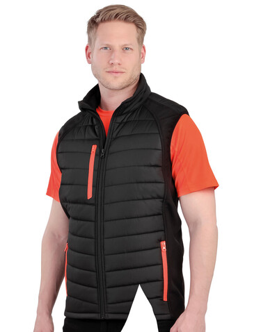 Result Compass Padded Softshell Gilet, Black/Grey, XS bedrucken, Art.-Nr. 085331512 Result Compass Padded Softshell Gilet, Black/Grey, XS bedrucken, Art.-Nr. 085331512