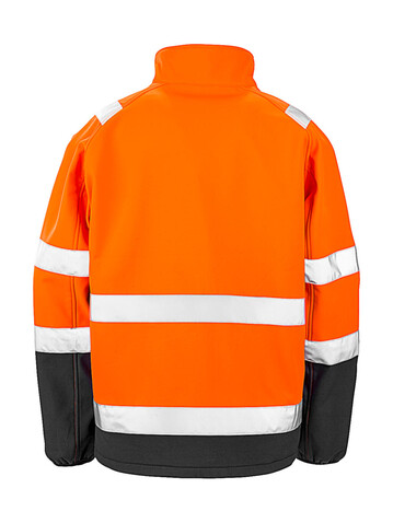 Result Printable Safety Softshell, Fluorescent Orange/Black, S bedrucken, Art.-Nr. 086334783