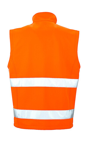 Result Printable Safety Softshell Gilet, Fluorescent Yellow/Black, L bedrucken, Art.-Nr. 087336715