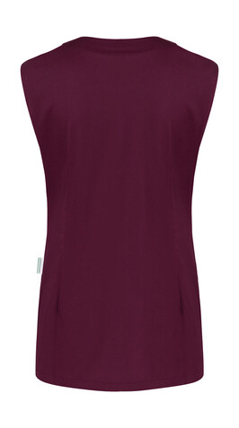 Karlowsky Sleeveless Ladies` Tunic Essential, Aubergine, 38 bedrucken, Art.-Nr. 089674452