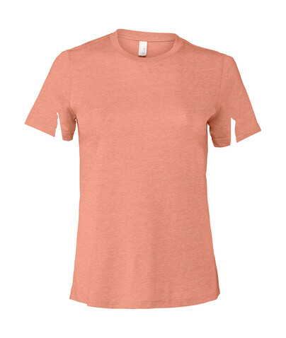 Bella Women`s Relaxed CVC Jersey Short Sleeve Tee, Heather Sunset, L bedrucken, Art.-Nr. 095064345 Bella Women`s Relaxed CVC Jersey Short Sleeve Tee, Heather Sunset, L bedrucken, Art.-Nr. 095064345