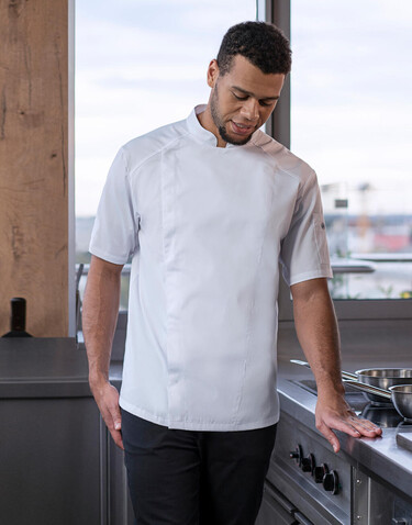 Karlowsky Short-Sleeve Chef Jacket Modern-Look, White, 62 (2XL) bedrucken, Art.-Nr. 097670008