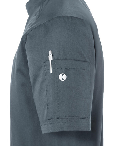 Karlowsky Short-Sleeve Chef Jacket Modern-Look, Black, 62 (2XL) bedrucken, Art.-Nr. 097671018