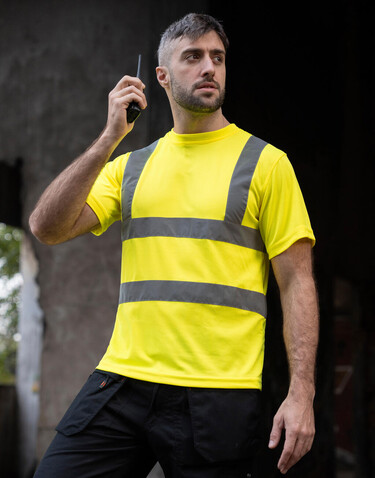 Korntex Hi-Vis T-Shirt Cordoba, XL bedrucken, Art.-Nr. 100136005