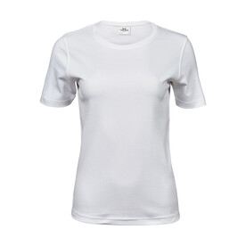 Tee Jays Ladies` Interlock T-Shirt, White, S bedrucken, Art.-Nr. 101540003