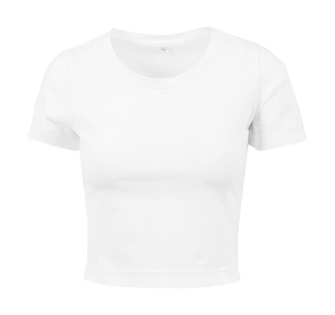 Build Your Brand Ladies Cropped Tee, White, XS bedrucken, Art.-Nr. 104390000 Build Your Brand Ladies Cropped Tee, White, XS bedrucken, Art.-Nr. 104390000