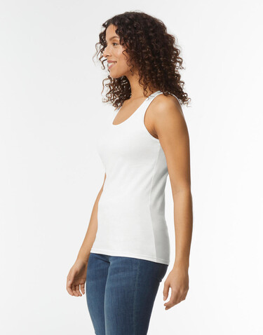Gildan Softstyle Women`s Tank, White, S bedrucken, Art.-Nr. 106090003 Gildan Softstyle Women`s Tank, White, S bedrucken, Art.-Nr. 106090003