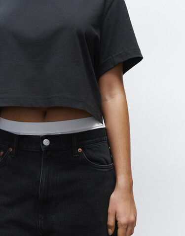True Blanks Womens Crop Top, Off Black, XS bedrucken, Art.-Nr. 106411022 True Blanks Womens Crop Top, Off Black, XS bedrucken, Art.-Nr. 106411022