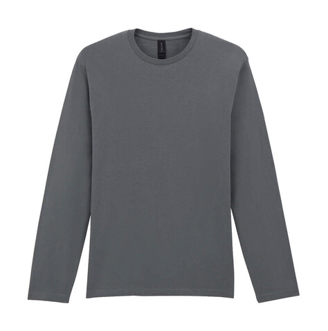 Gildan Softstyle Adult Long Sleeve T-Shirt, Charcoal, M bedrucken, Art.-Nr. 107091304