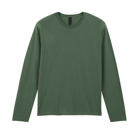 Gildan Softstyle Adult Long Sleeve T-Shirt, Military Green, S bedrucken, Art.-Nr. 107095063